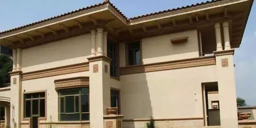 在農村小別墅用真石漆裝修外墻,效果圖美絕了